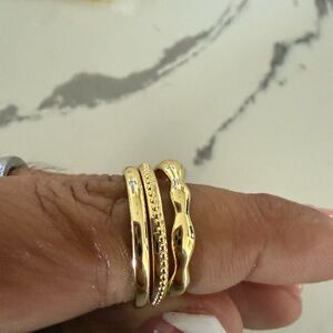 Uncommon James Gold Ring Trio